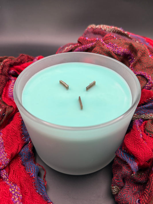 White Christmas Candle
